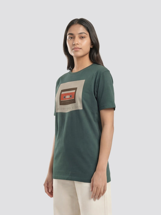 Organic Cotton Graphic T-Shirt – Old School | Regular Fit