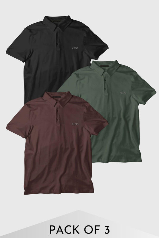 Supima Luxe Polo - Pack of 3 - keos.life