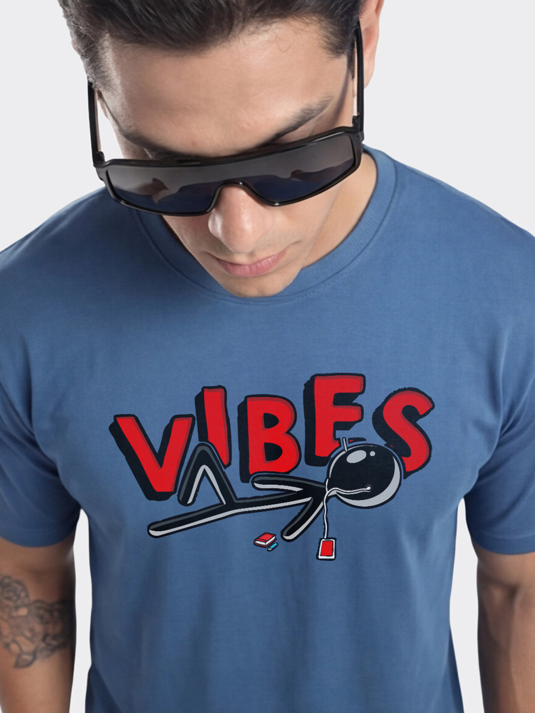 Organic Cotton Graphic T-Shirt – “Vibes” | Regular Fit