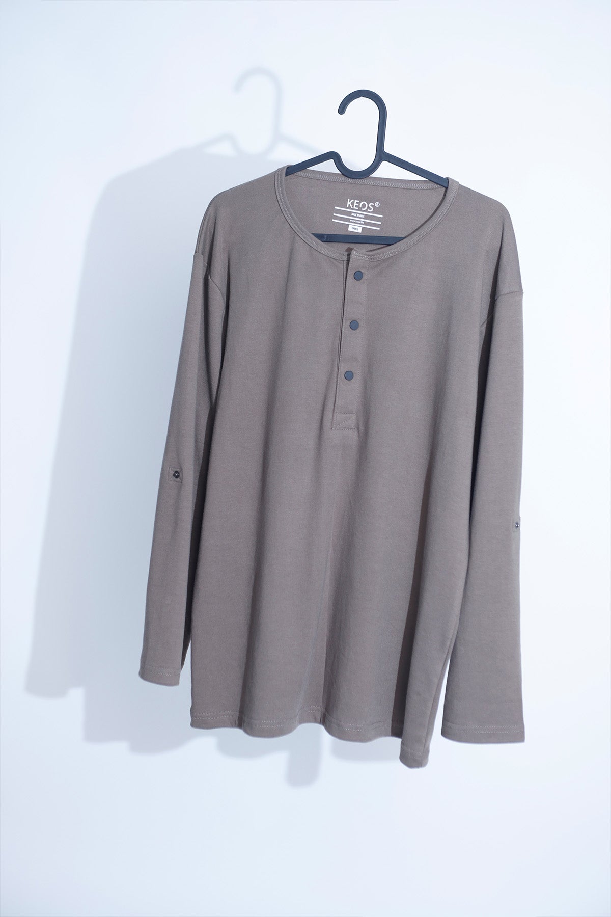 Men's Henley Shirt - Sand Dune - keos.life