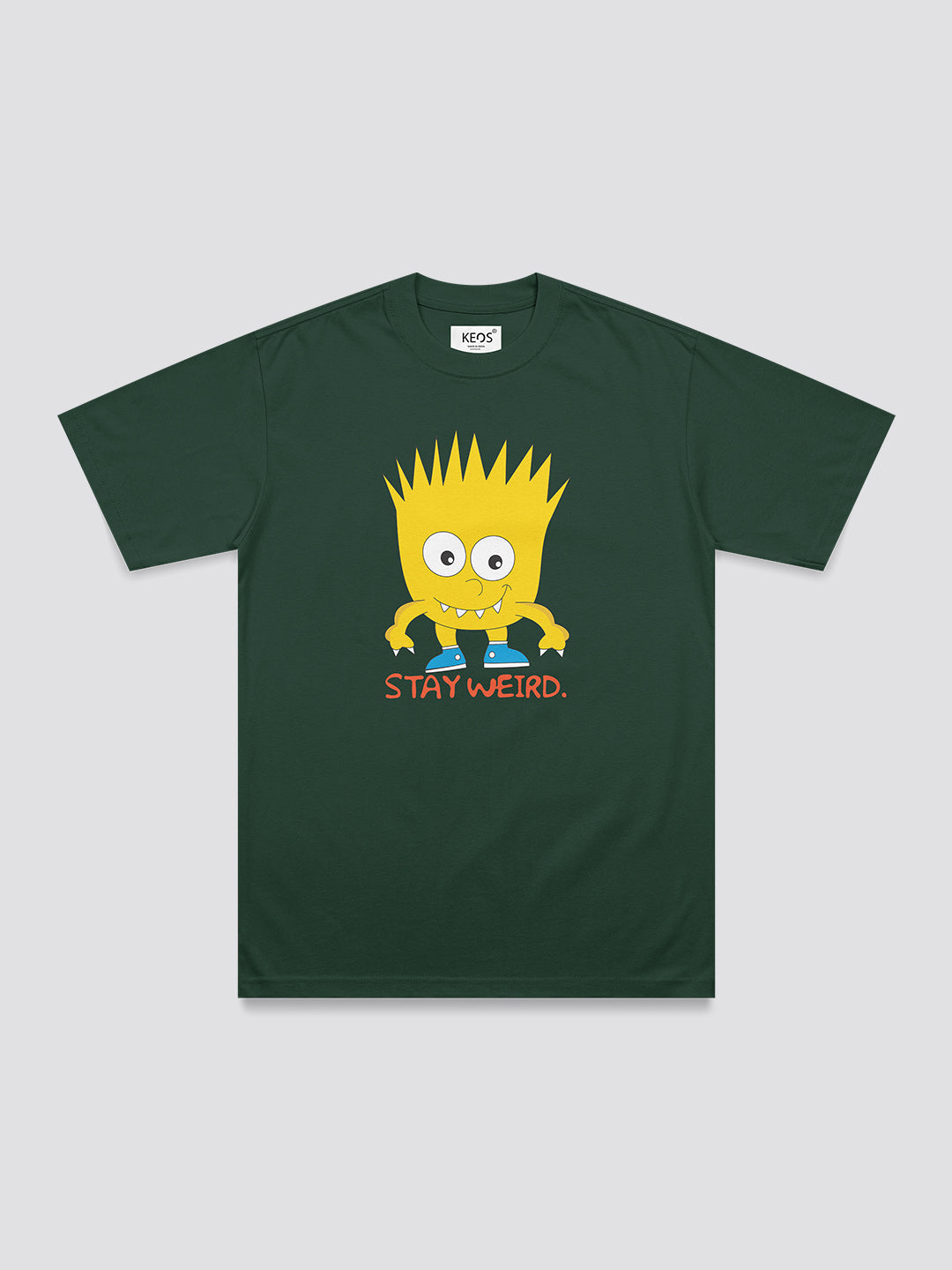 Cotton Graphic T-Shirt – Stay Weird | Regular Fit