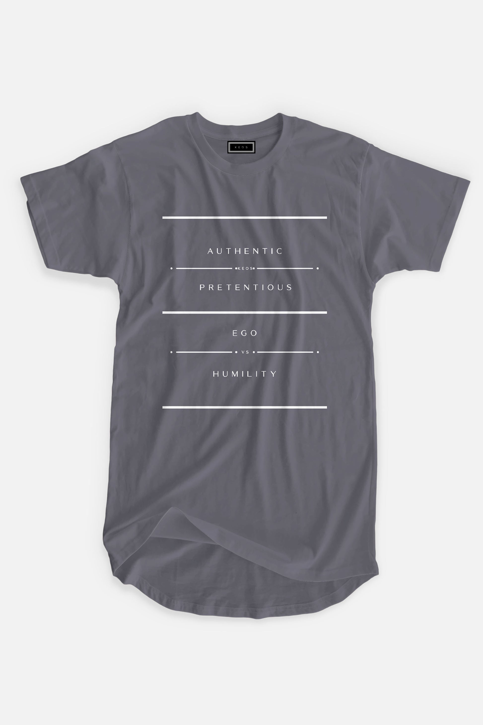 Longline Authentic Organic Cotton T-shirt - keos.life