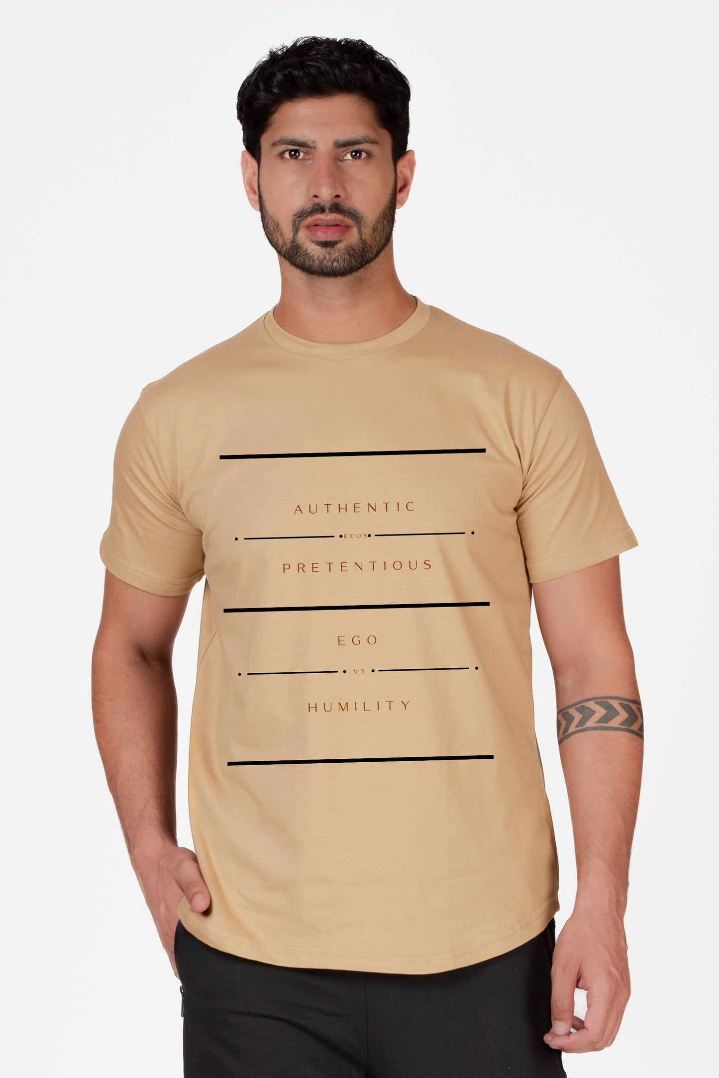 Longline Authentic Organic Cotton T-shirt - keos.life