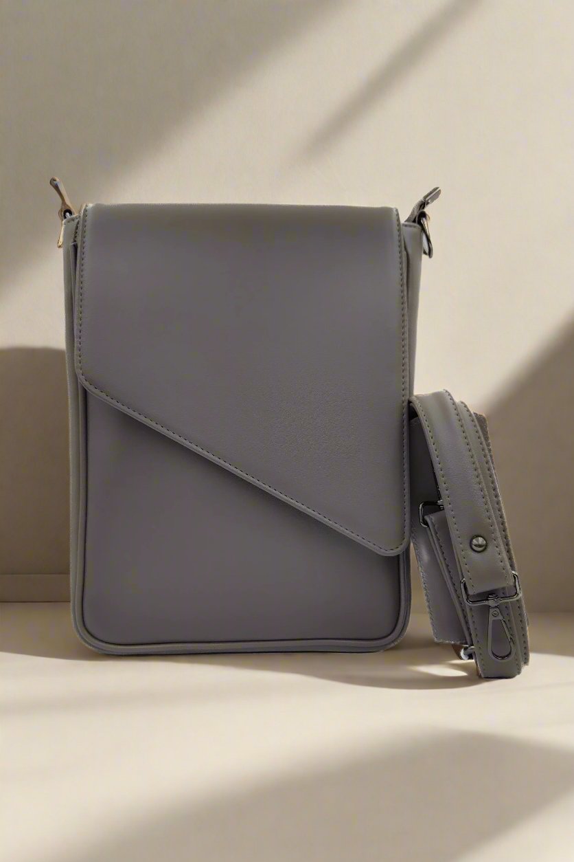 Unisex Grey Sling Bag - keos.life