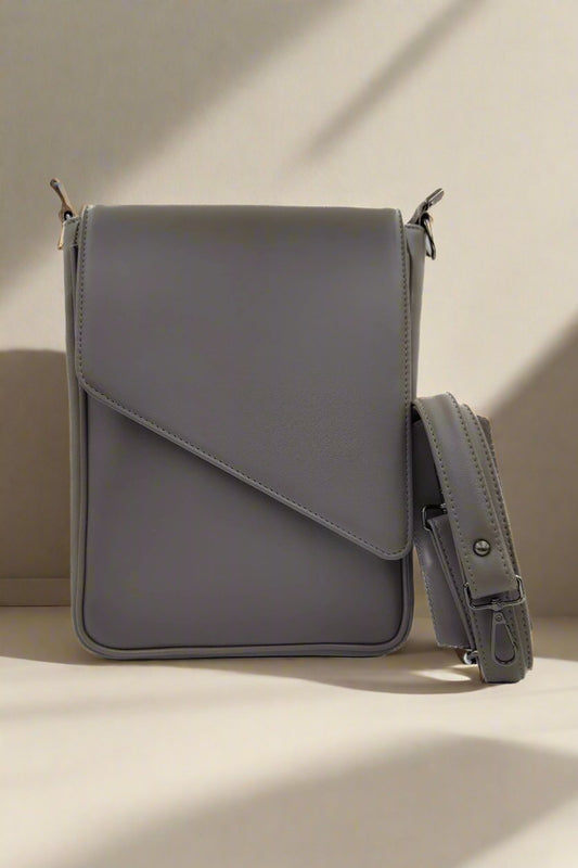 Unisex Grey Sling Bag - keos.life