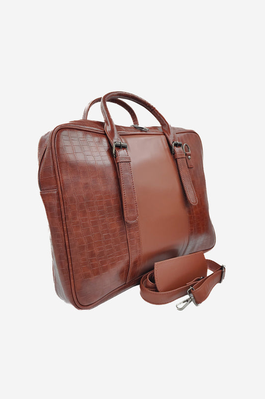 Unisex Croc Brown Messenger Bag - keos.life