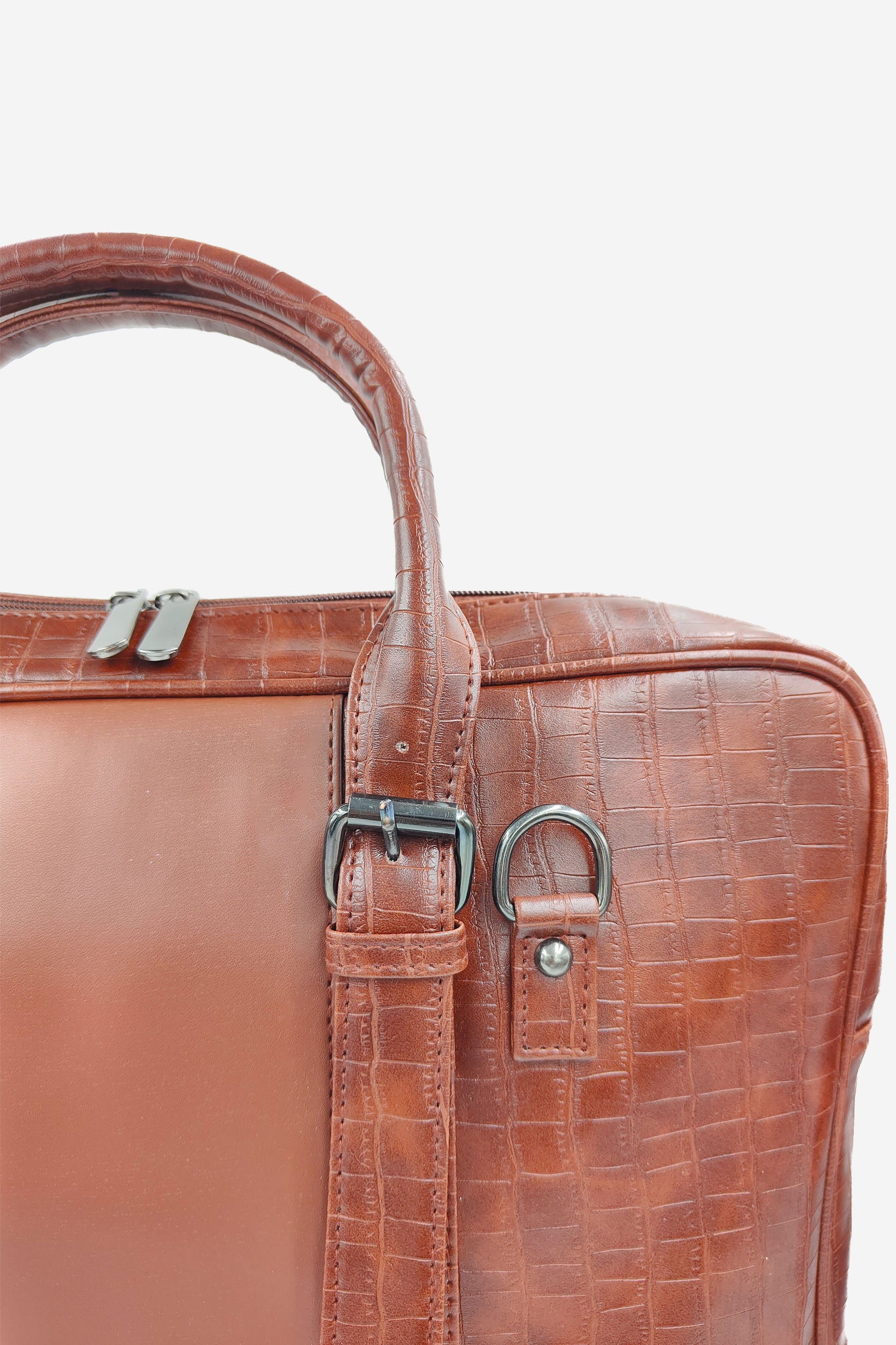 Unisex Croc Brown Messenger Bag - keos.life