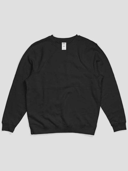 Essential Crewneck Sweatshirt - Black - keos.life