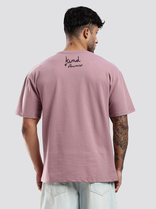 Premium Terry Graphic T-Shirt – Kind Of Human | Oversized Fit | 240 GSM