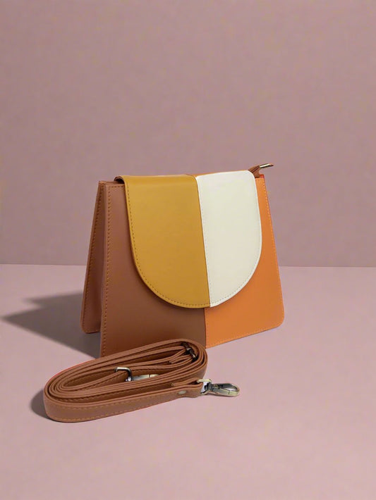 Colour Block Sling Bag - keos.life