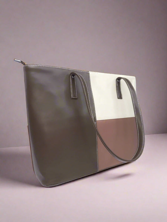 Colour Block Tote Bag - keos.life