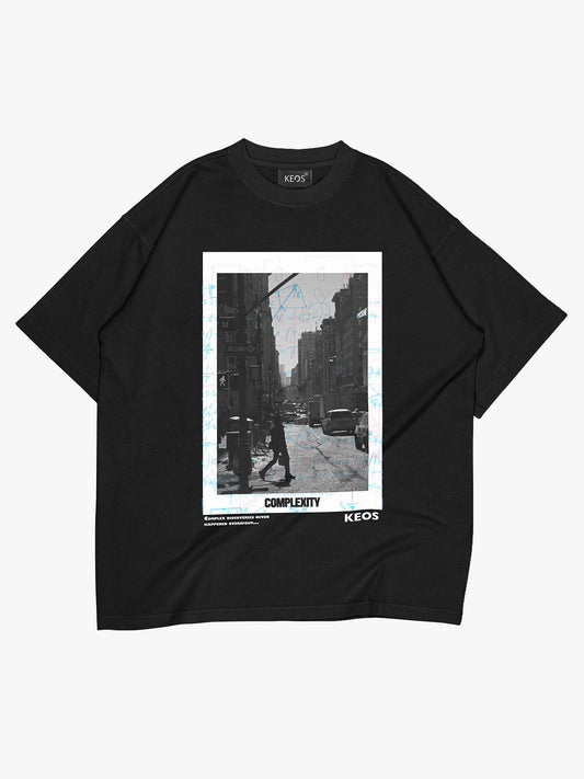 Organic Cotton Graphic T-Shirt – Complexity | Oversized Fit