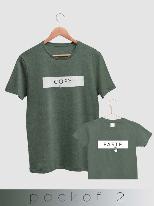 mini & Me Matching T-Shirts – “Copy/Paste” (Pack of 2)