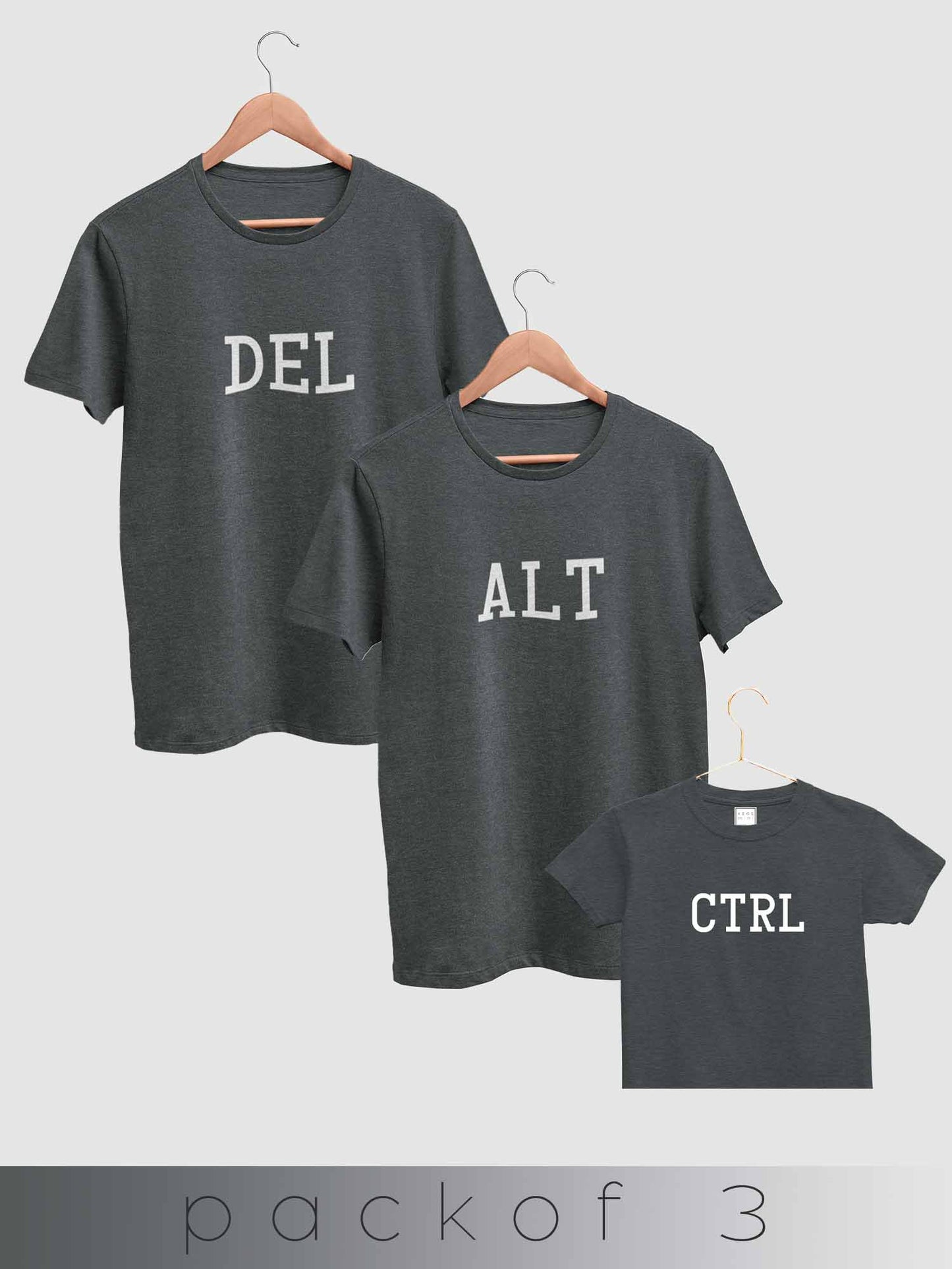 mini & Me Ctrl Alt Del - Pack of 3 - keos.life