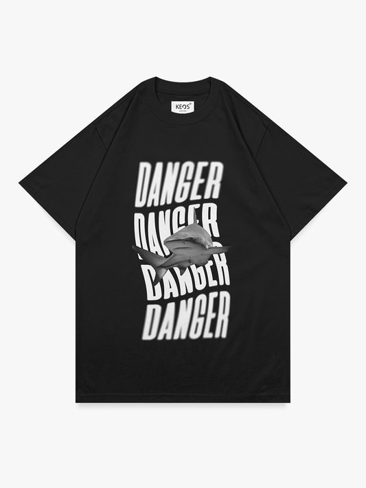 Organic Cotton Graphic T-Shirt – Danger | Regular Fit