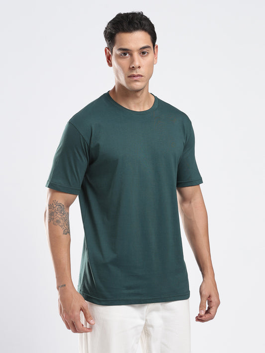 Organic Cotton Essential T-shirt - Dark Green | Regular Fit