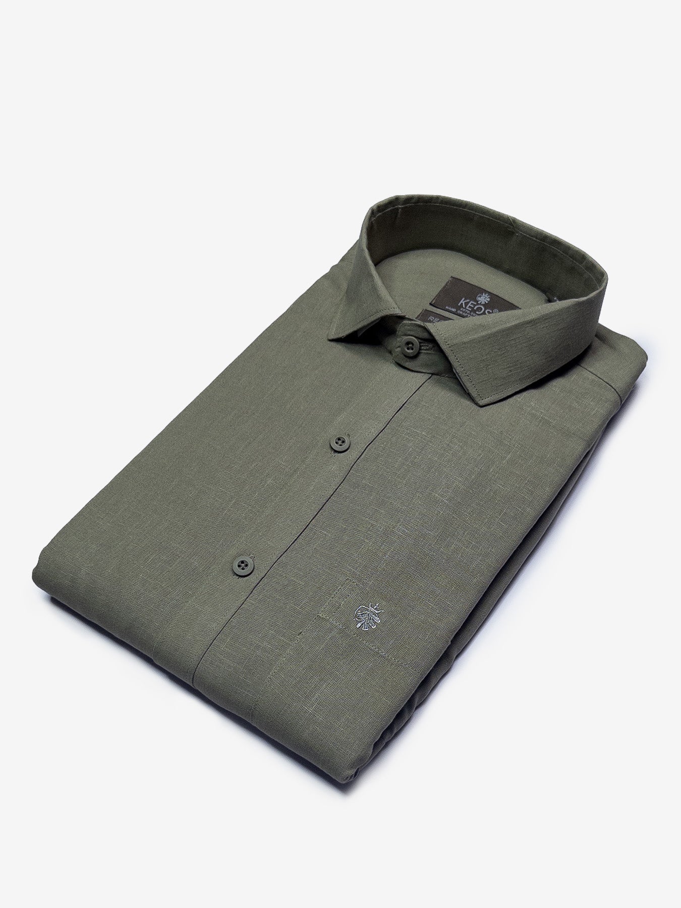 Desert Taupe European Linen Blended Shirt
