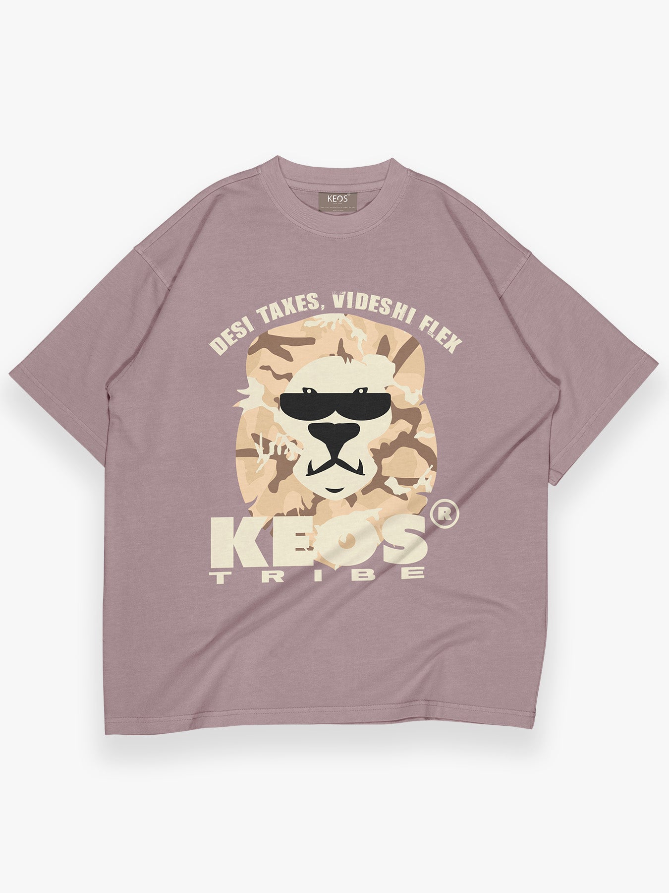 Premium Terry Graphic T-Shirt – Desi Taxes | Oversized Fit | 240 GSM