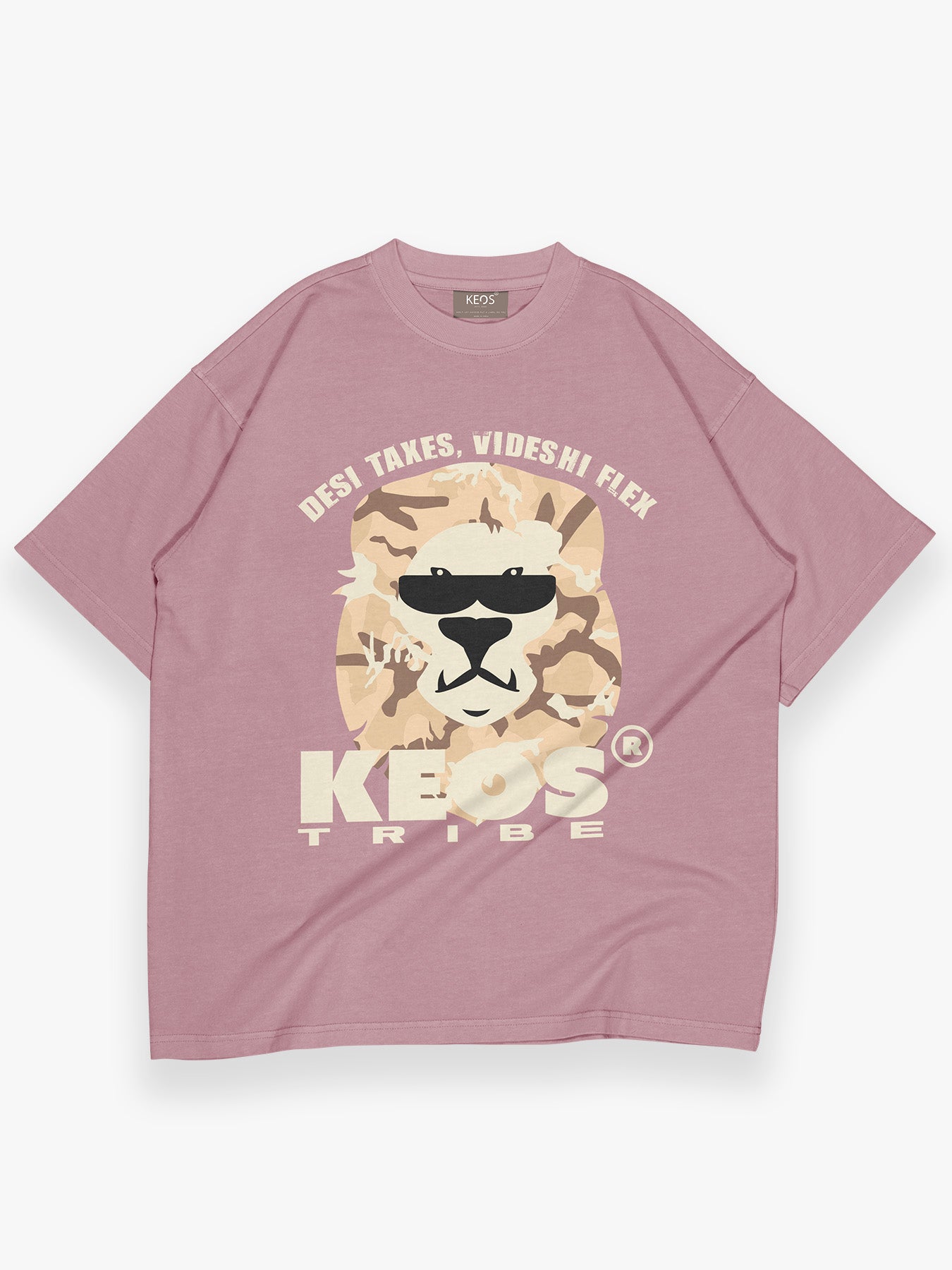 Premium Terry Graphic T-Shirt – Desi Taxes | Oversized Fit | 240 GSM