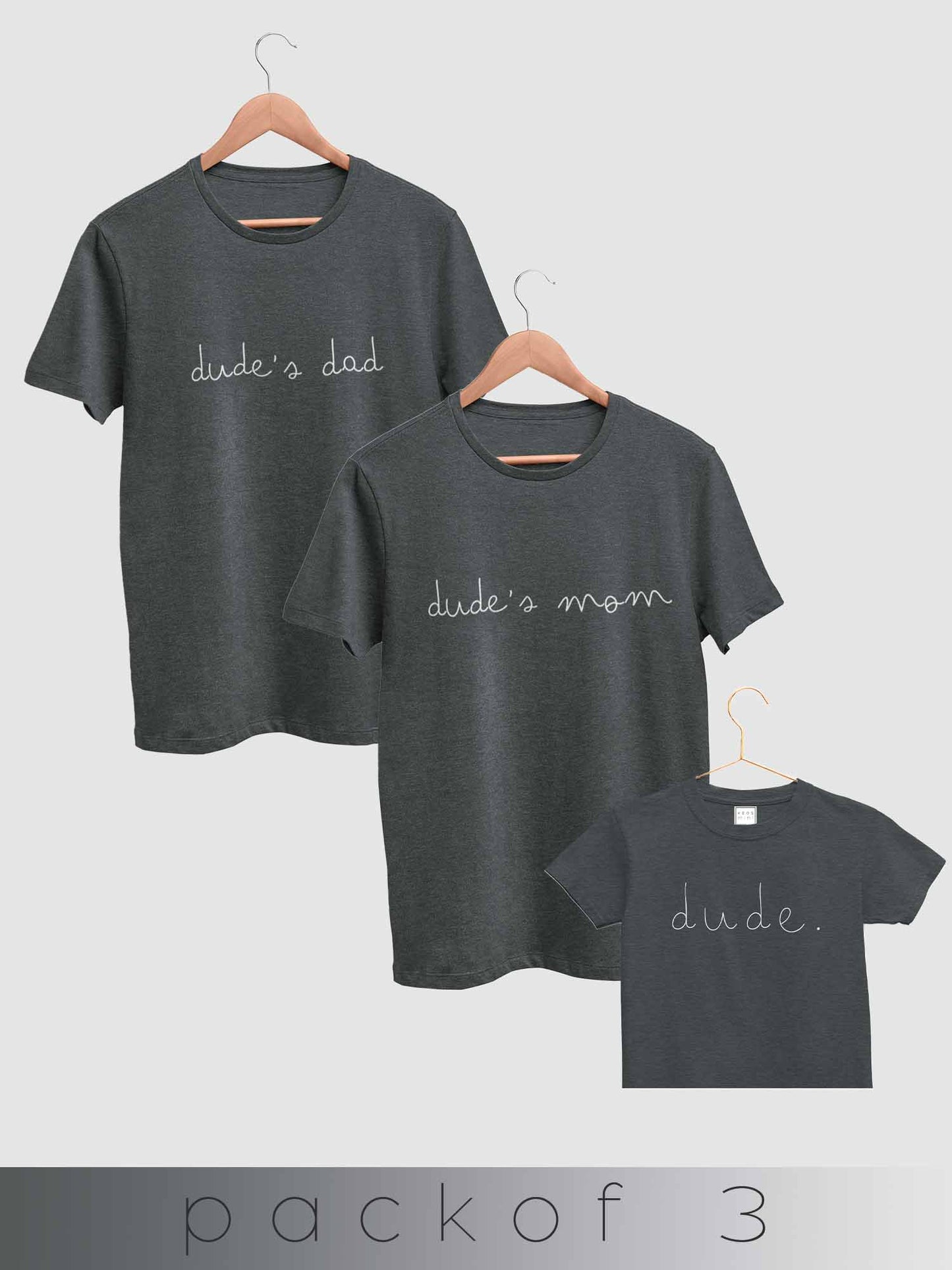 mini & Me Dude's Family - Pack of 3 - keos.life