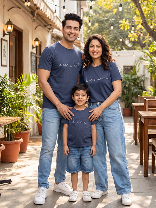 mini & Me Matching T-Shirts – “Dude’s Family” (Family Pack) 4113