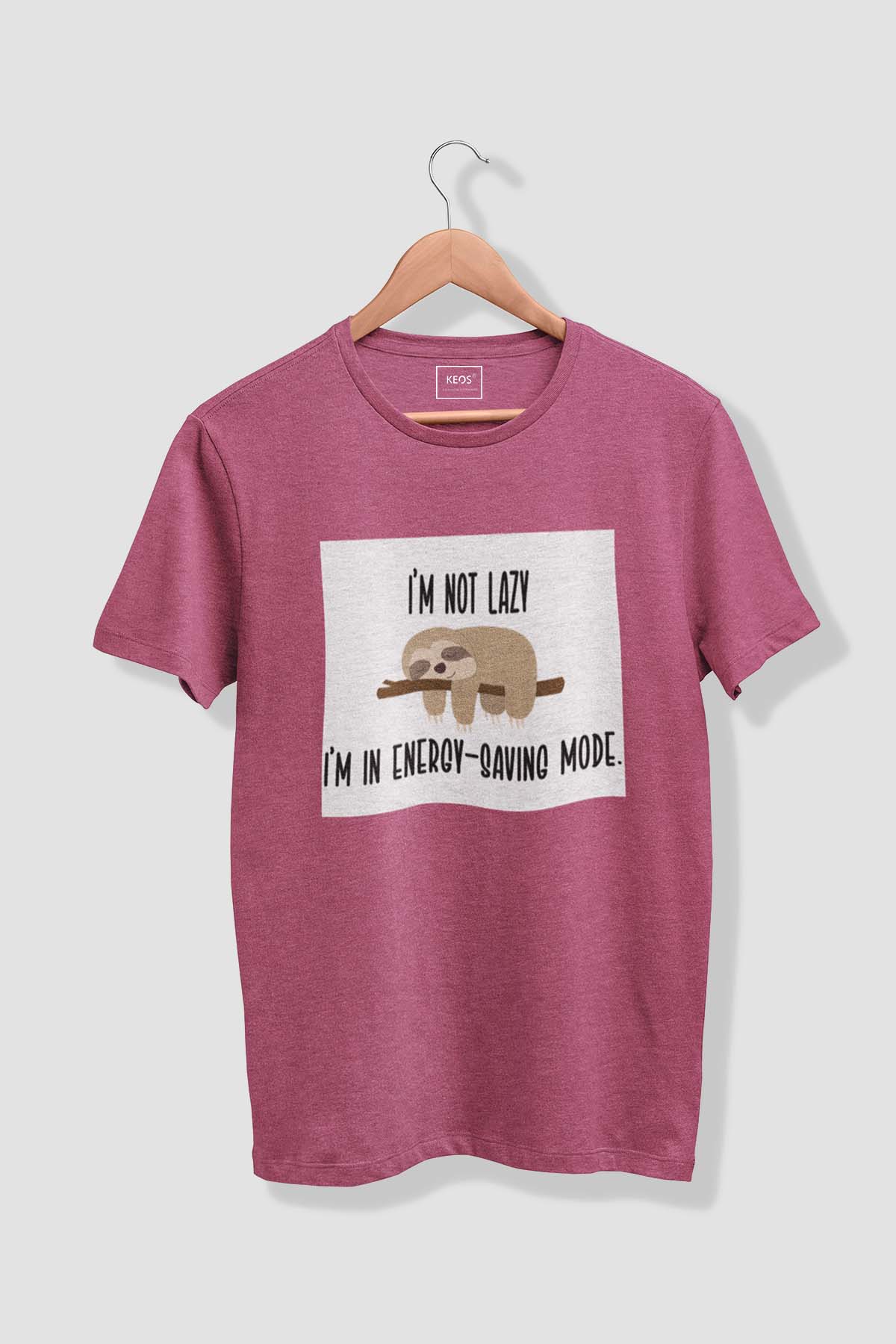 Energy Saving Mode - Melange Cotton T-shirt - keos.life