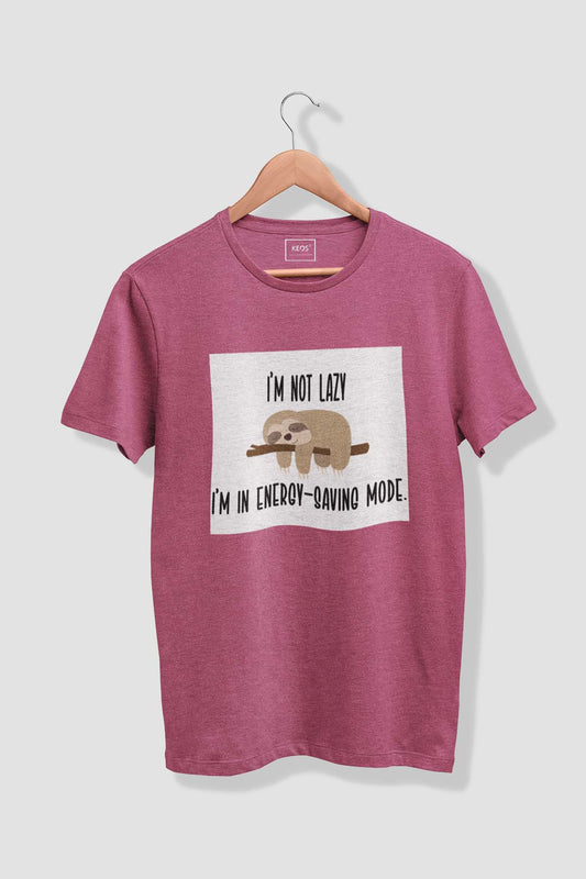 Energy Saving Mode - Melange Cotton T-shirt - keos.life