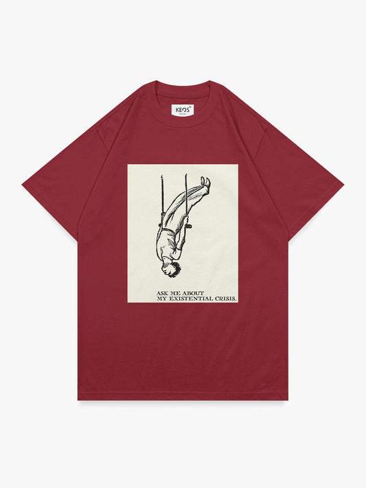 Organic Cotton Graphic T-Shirt – “Existential crisis” | Regular Fit
