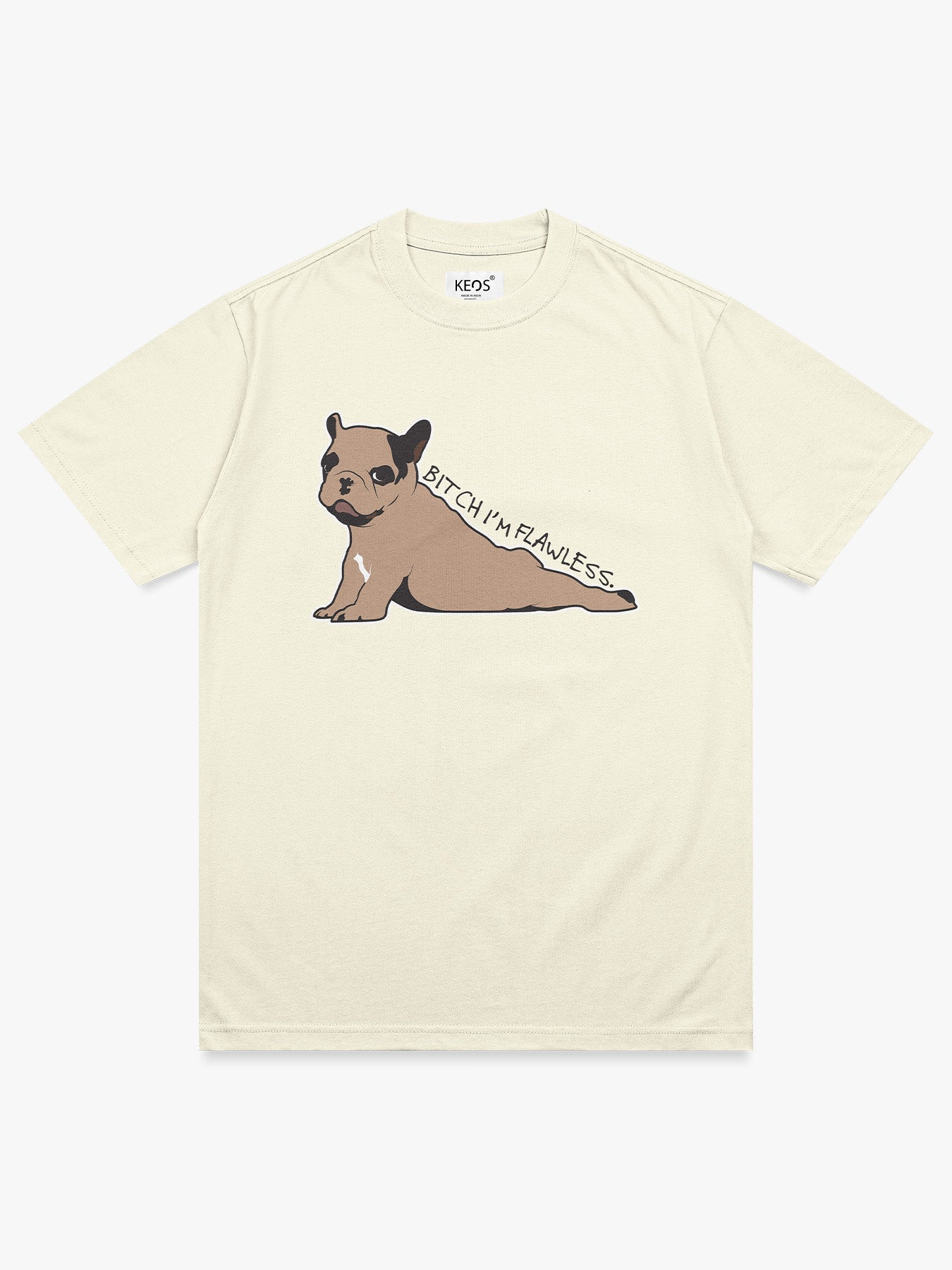 Organic Cotton Graphic T-Shirt – “Bitch I’m Flawless.” | Regular Fit