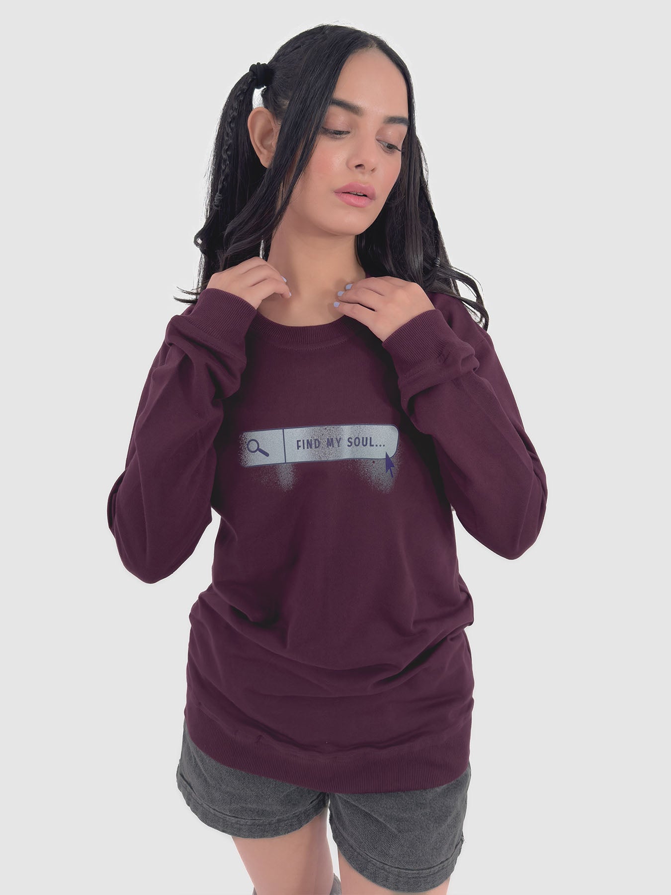 Find My Soul Printed Sweatshirt - keos.life