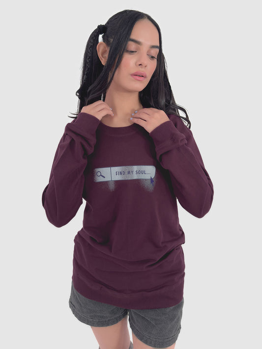 Find My Soul Printed Sweatshirt - keos.life