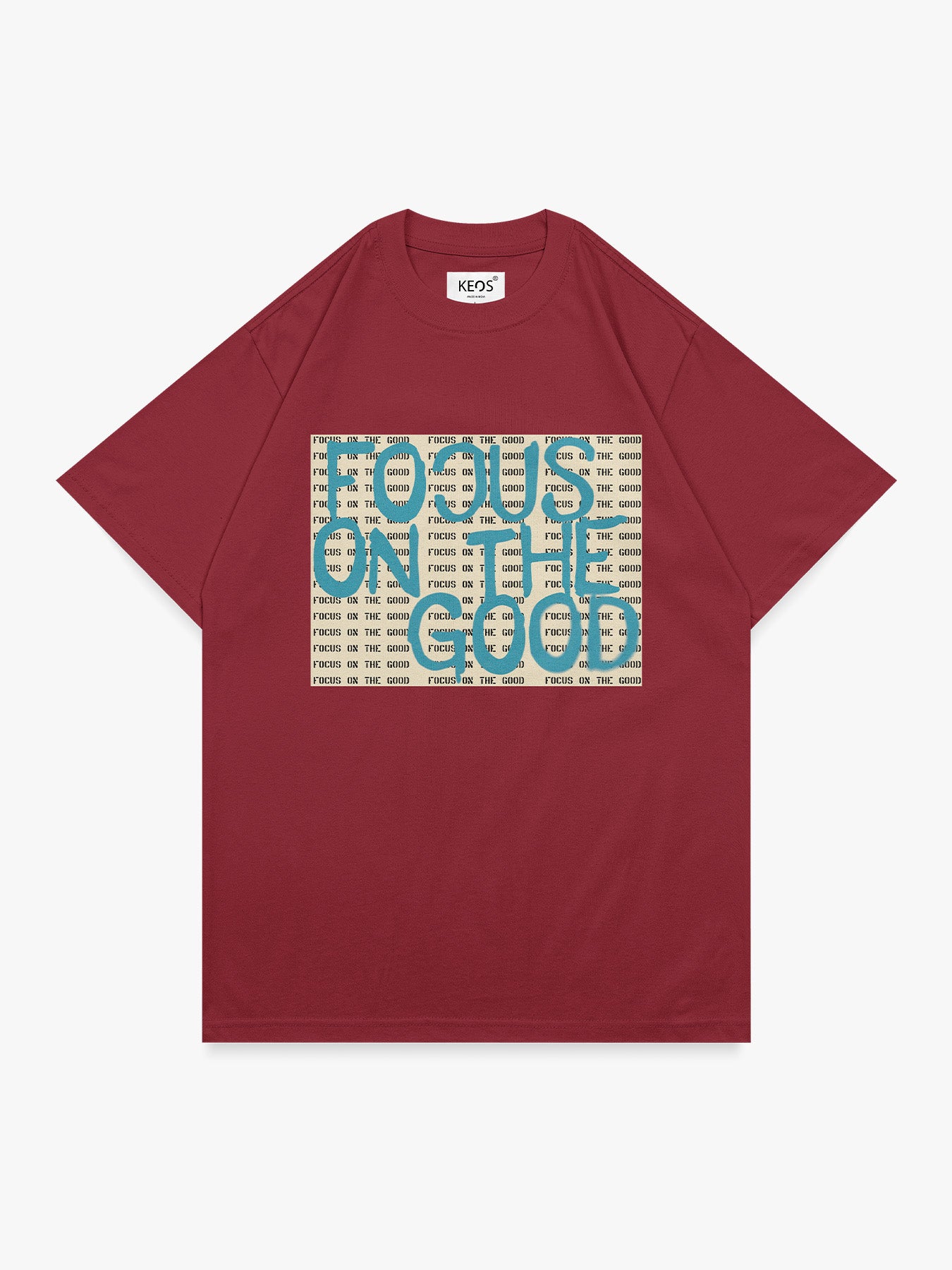 Organic Cotton Graphic T-Shirt – “Focus on the good.” | Regular Fit
