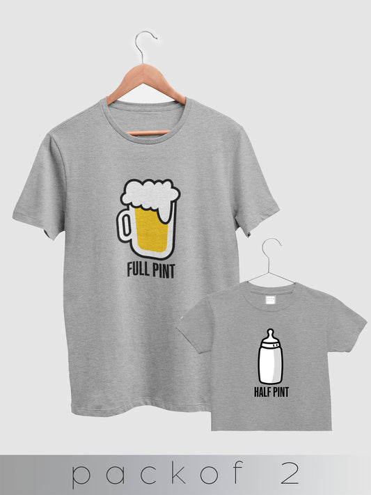 mini & Me Matching T-Shirts – “Drinking Buds” (Pack of 2)