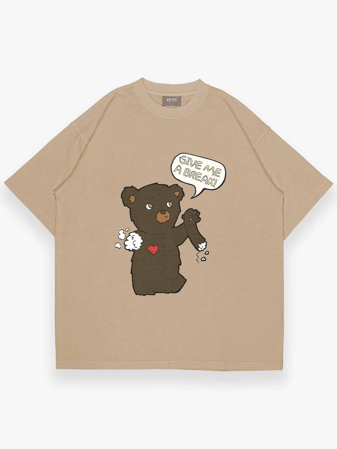 Organic Cotton Graphic T-Shirt – Give A Break | Oversized Fit