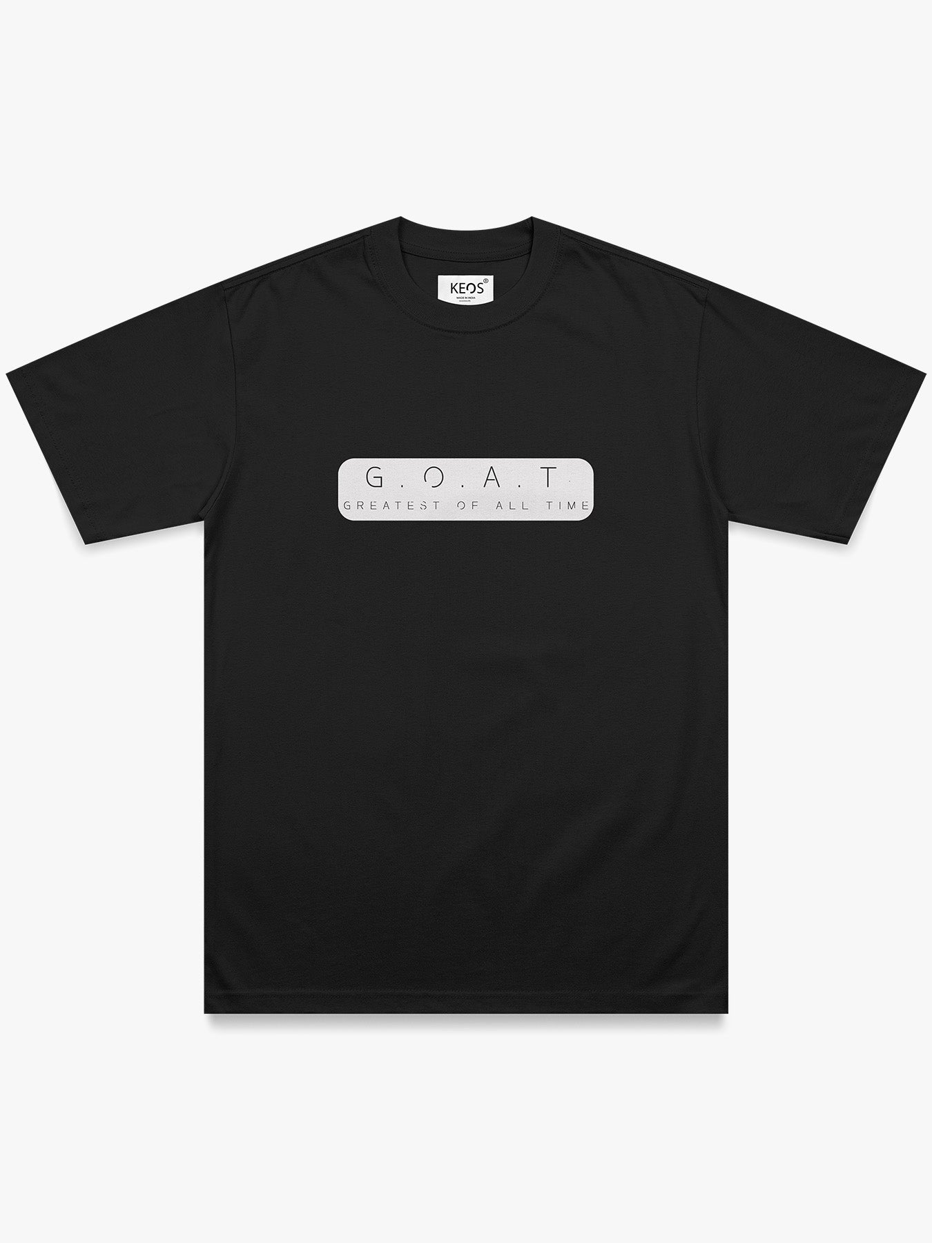 Organic Cotton Graphic T-Shirt – 'G.O.A.T' | Regular Fit