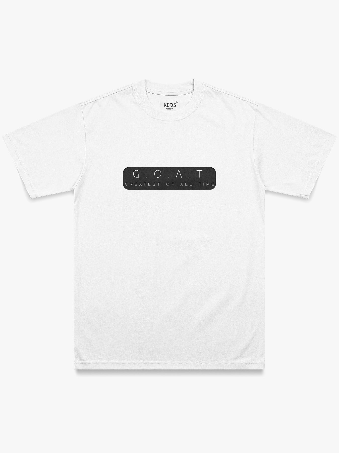 Organic Cotton Graphic T-Shirt – 'G.O.A.T' | Regular Fit