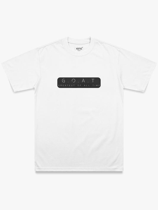 Organic Cotton Graphic T-Shirt – 'G.O.A.T' | Regular Fit