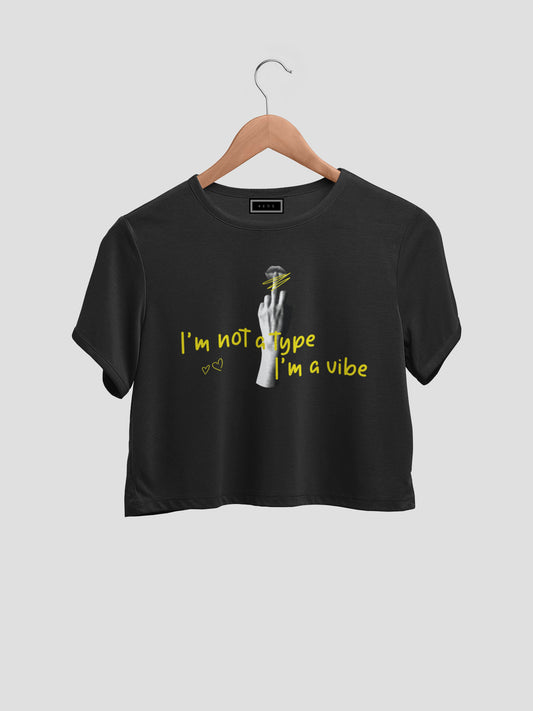 I Am A Vibe Organic Cotton Crop Top - keos.life