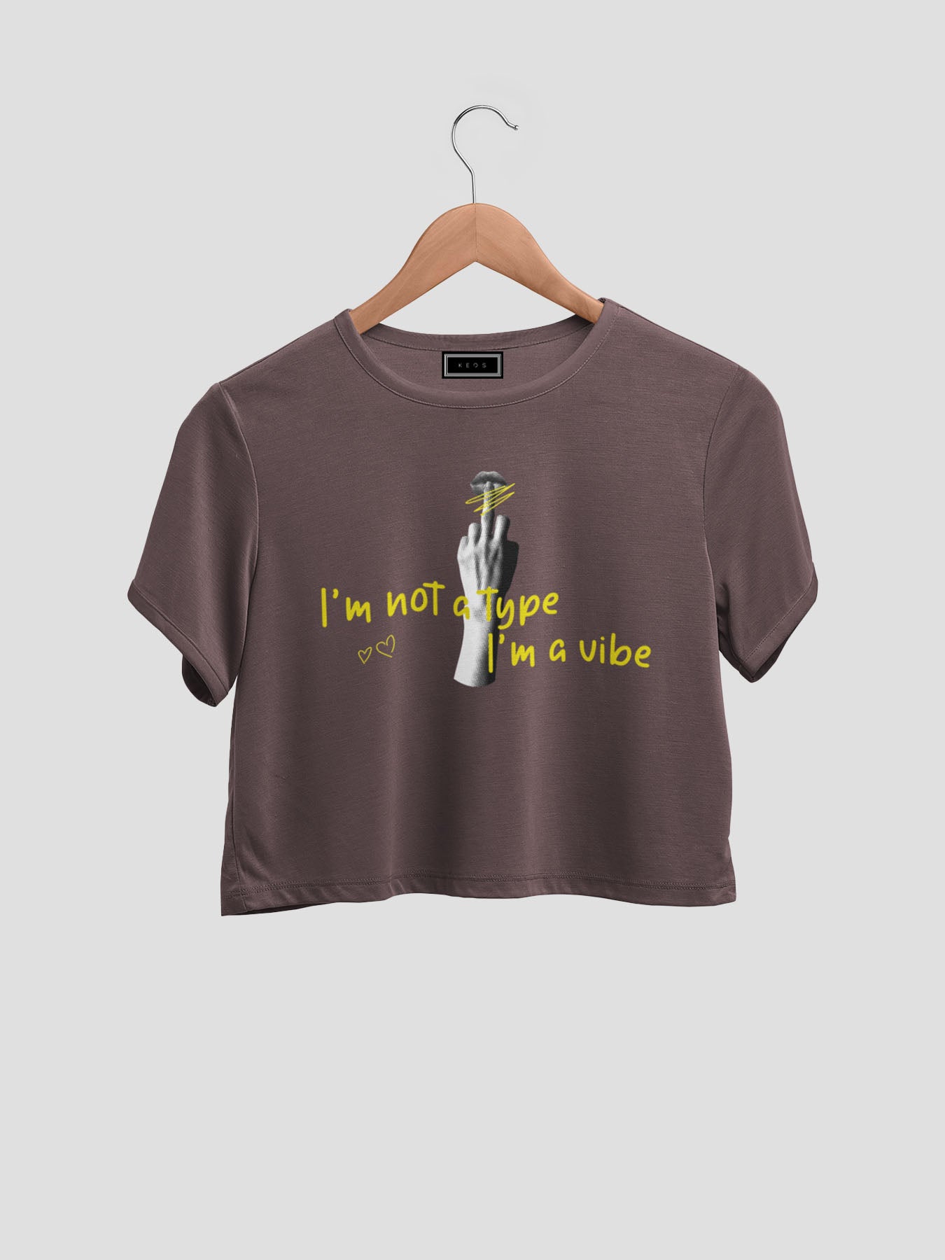 I Am A Vibe Organic Cotton Crop Top - keos.life