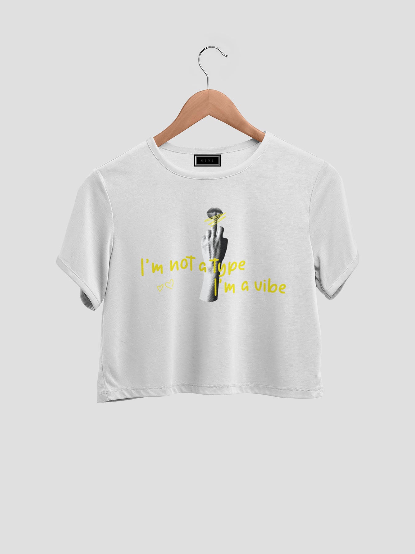 I Am A Vibe Organic Cotton Crop Top - keos.life