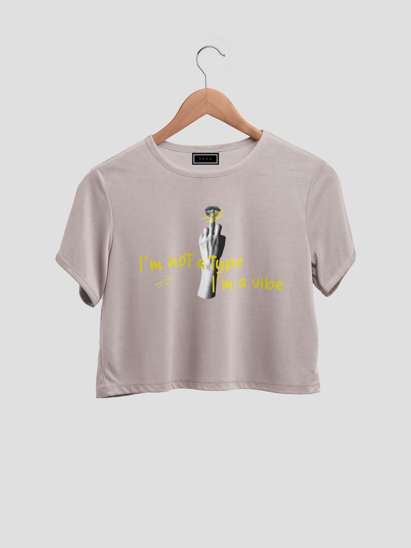 I Am A Vibe Organic Cotton Crop Top - keos.life