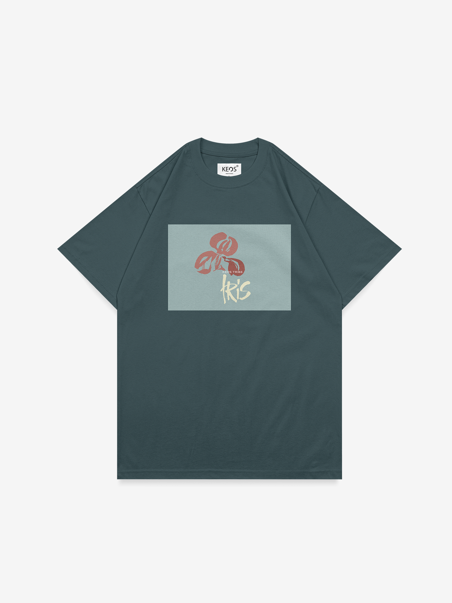 Organic Cotton Graphic T-Shirt – “Iris Tribe” | Regular Fit