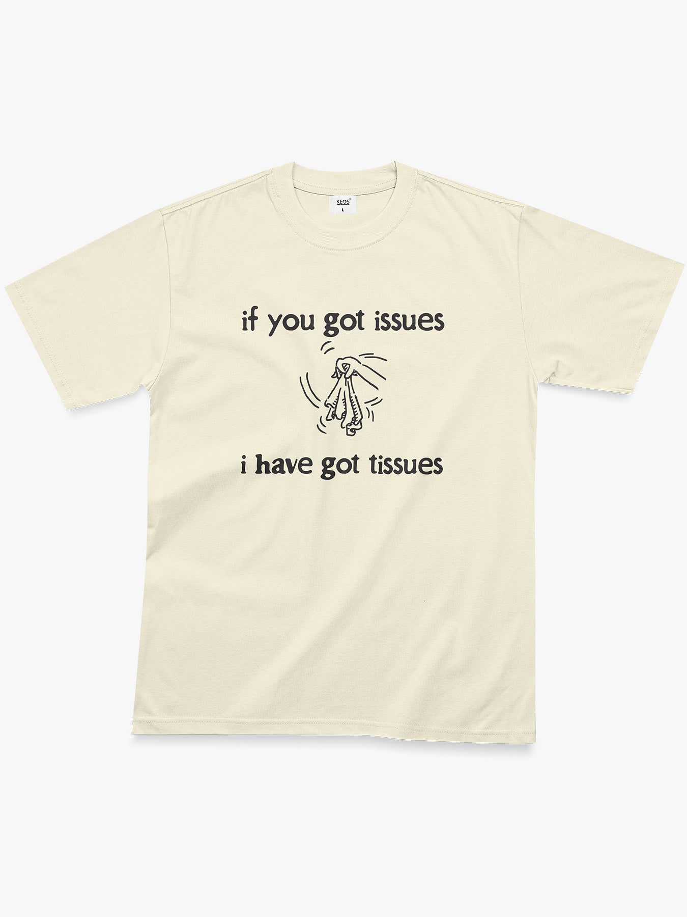 Organic Cotton Graphic T-Shirt – Tissues for Issues | Regular Fit