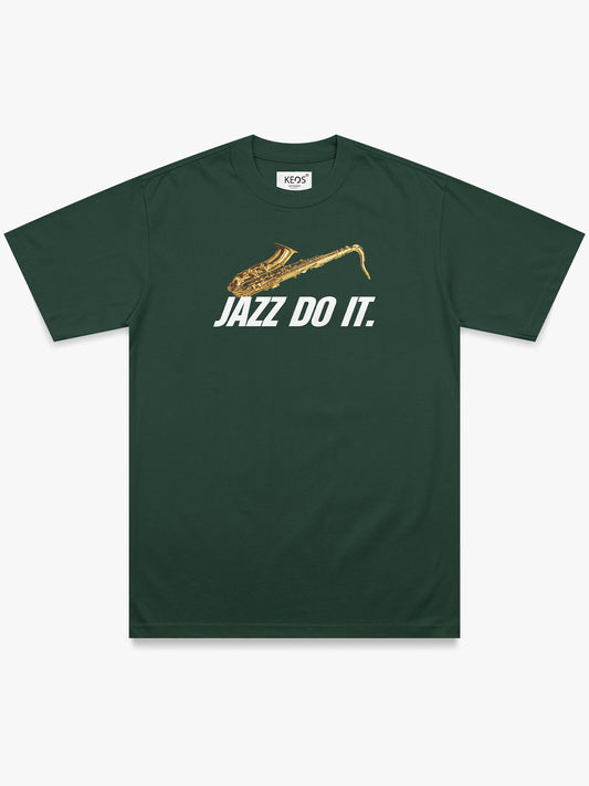 Organic Cotton Graphic T-Shirt – “Jazz Do It” | Regular Fit
