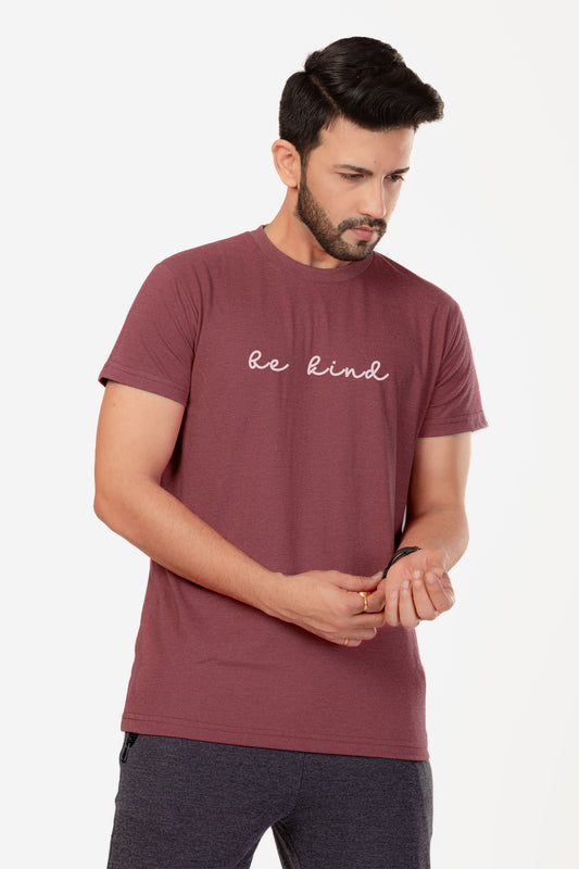 Be Kind - Melange Cotton T-shirt - keos.life