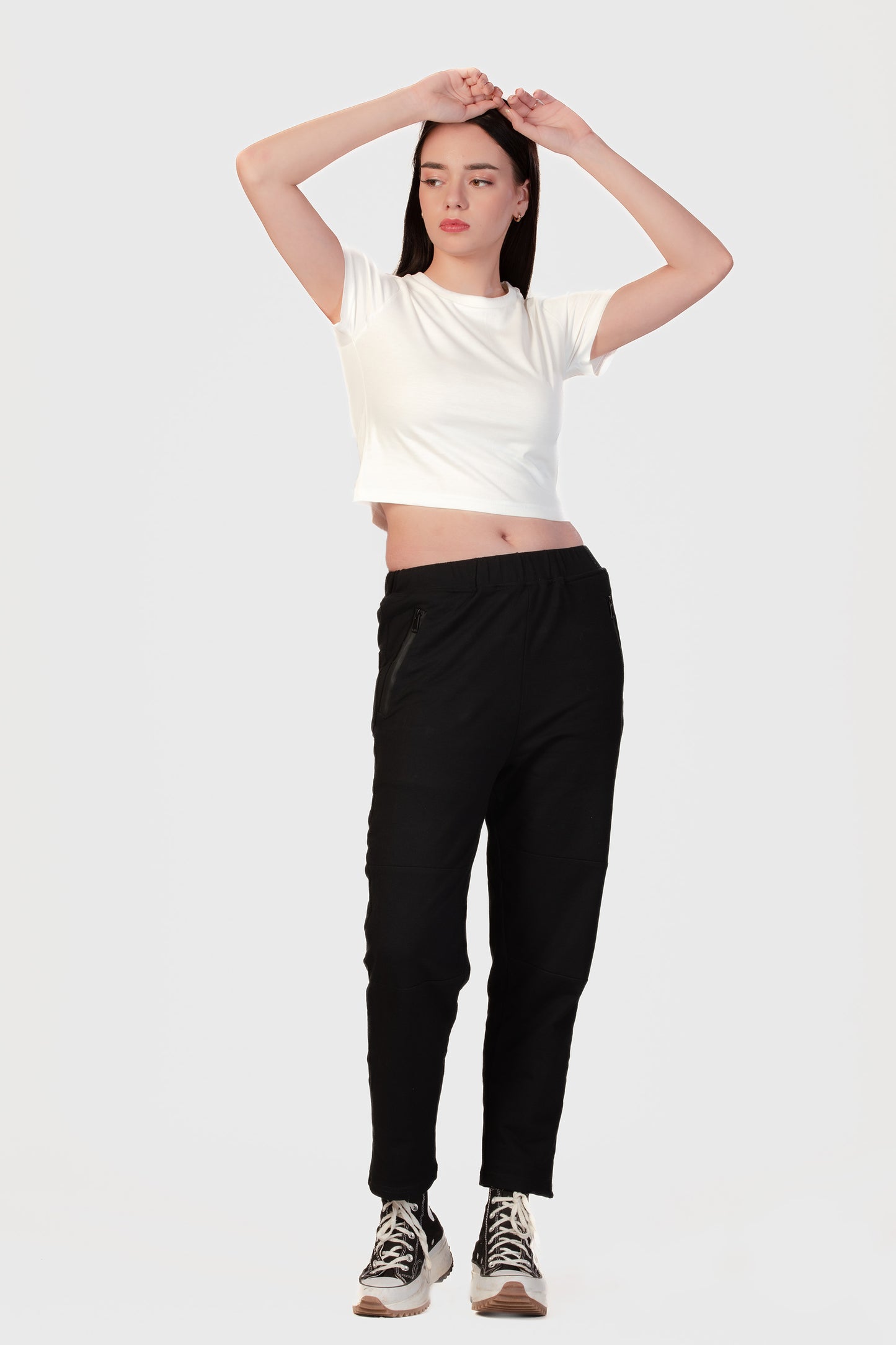 Basic Organic Cotton Crop Top - Platinum - keos.life