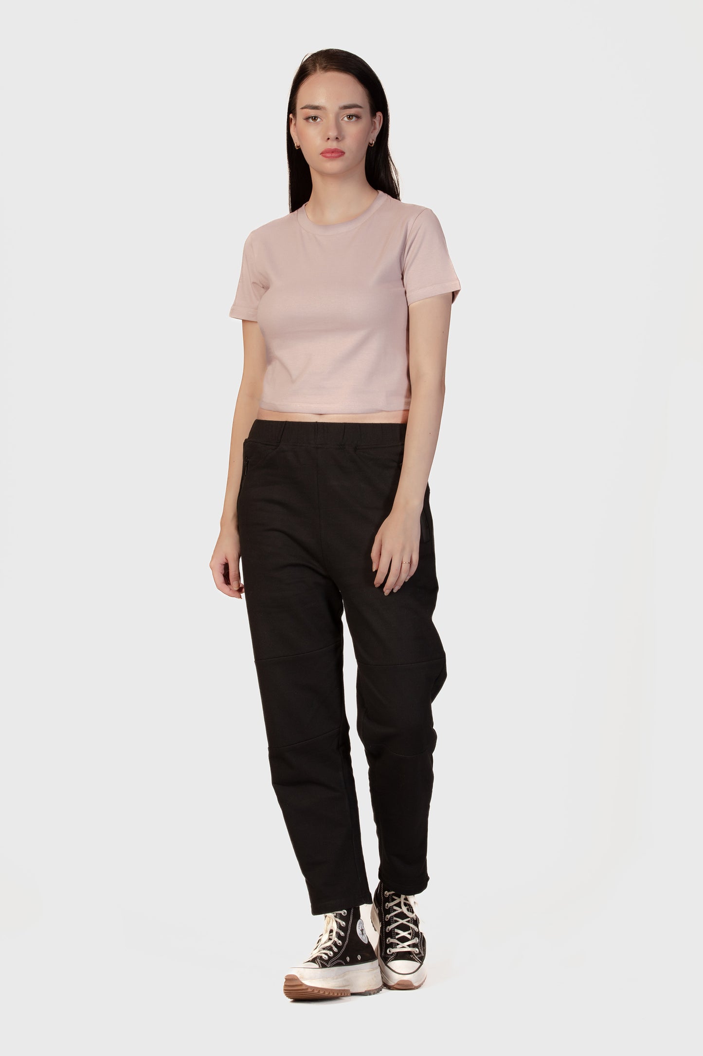 Basic Organic Cotton Crop Top - Pearl Pink - keos.life