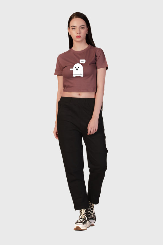 Boo Organic Cotton Crop Top - keos.life