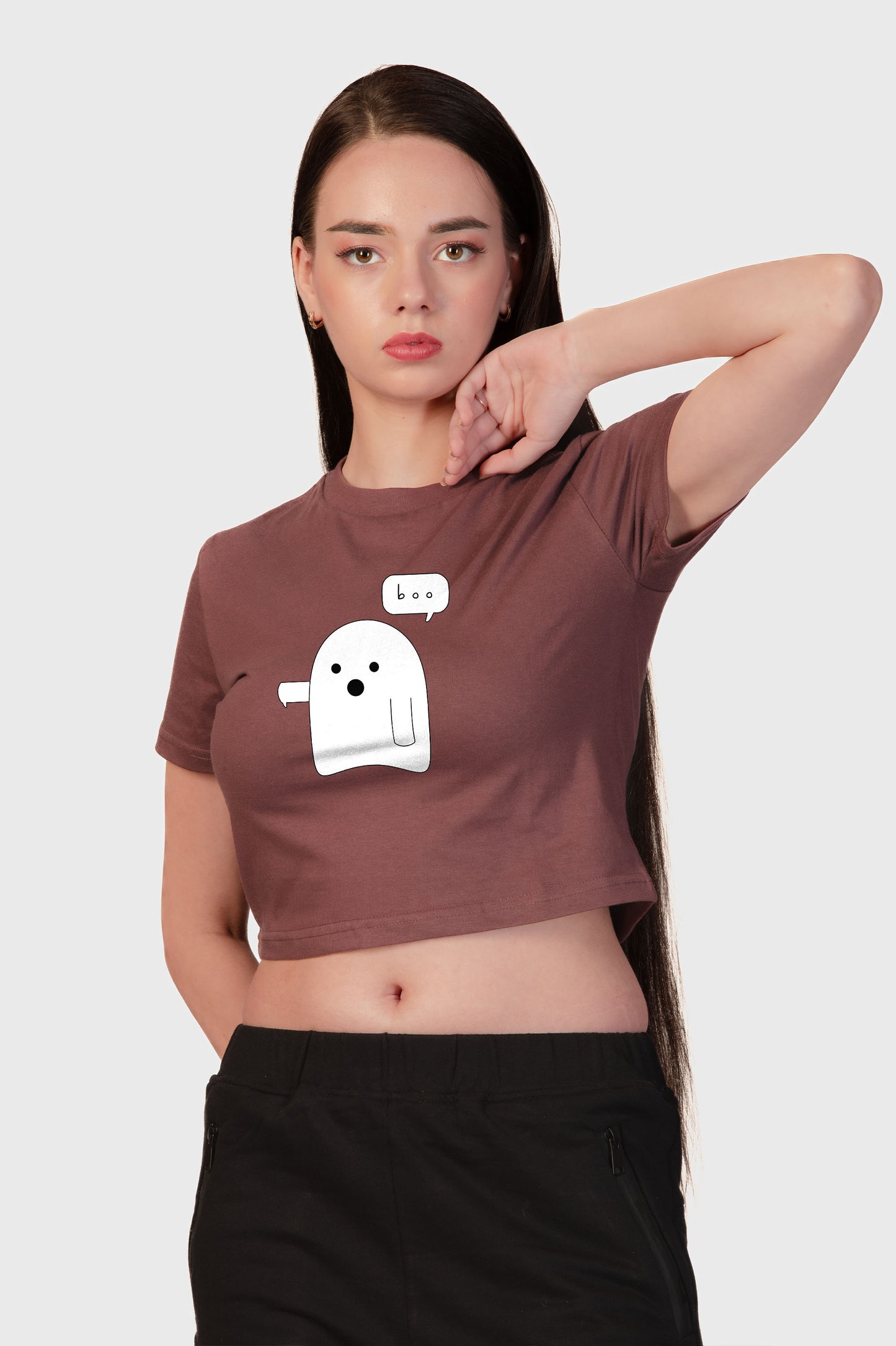 Boo Organic Cotton Crop Top - keos.life