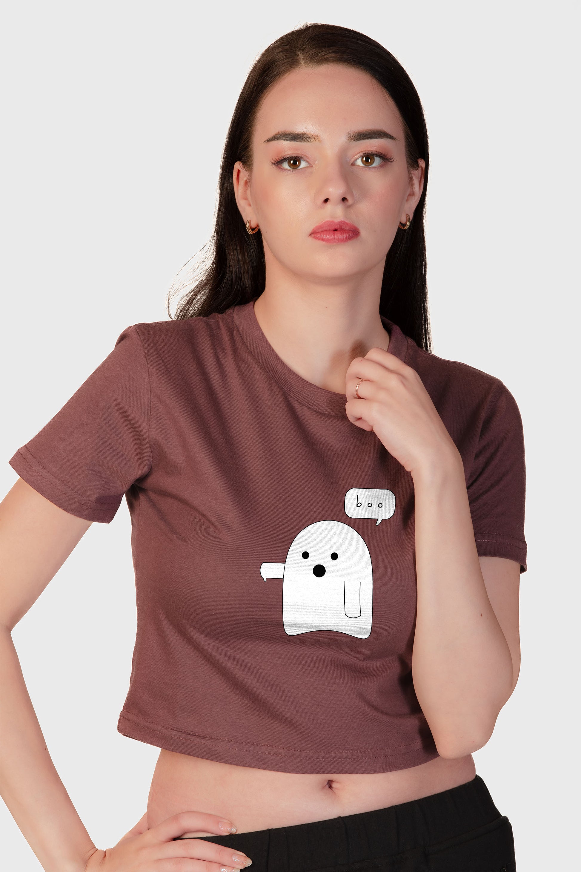 Boo Organic Cotton Crop Top - keos.life